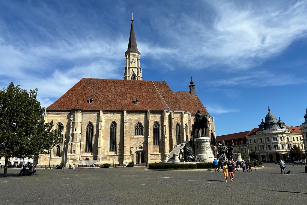 Das Stadtzentrum von Cluj